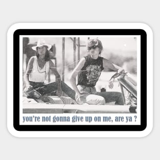 thelma and louise retro Sticker